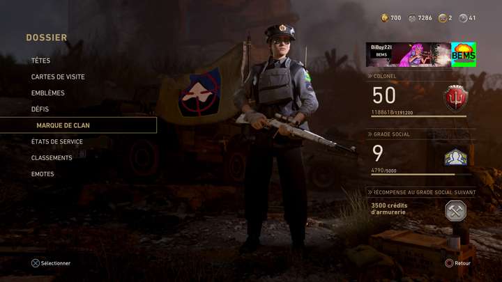 WWII avec l'ancien logo BEMS